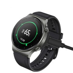 ZORE HUAWEİ Watch GT 3 46mm GT 3 42mm 3 3 Pro GT 2 Pro USB Şarj Kablosu Siyah