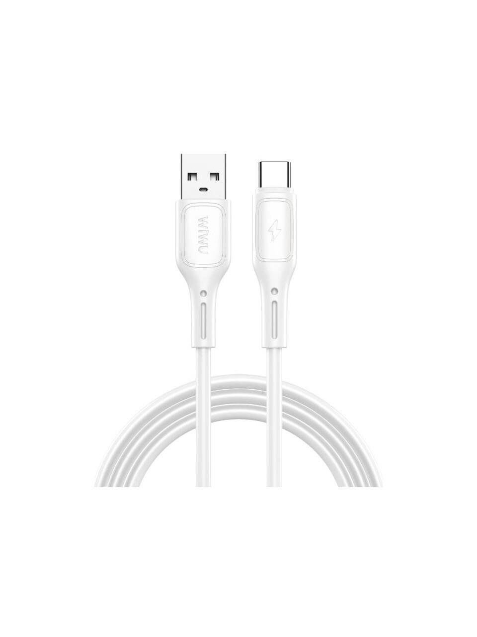 WİWU Micro 2.4A Starlink USB Şarj Kablosu Beyaz 1metre Wi-C042E-M