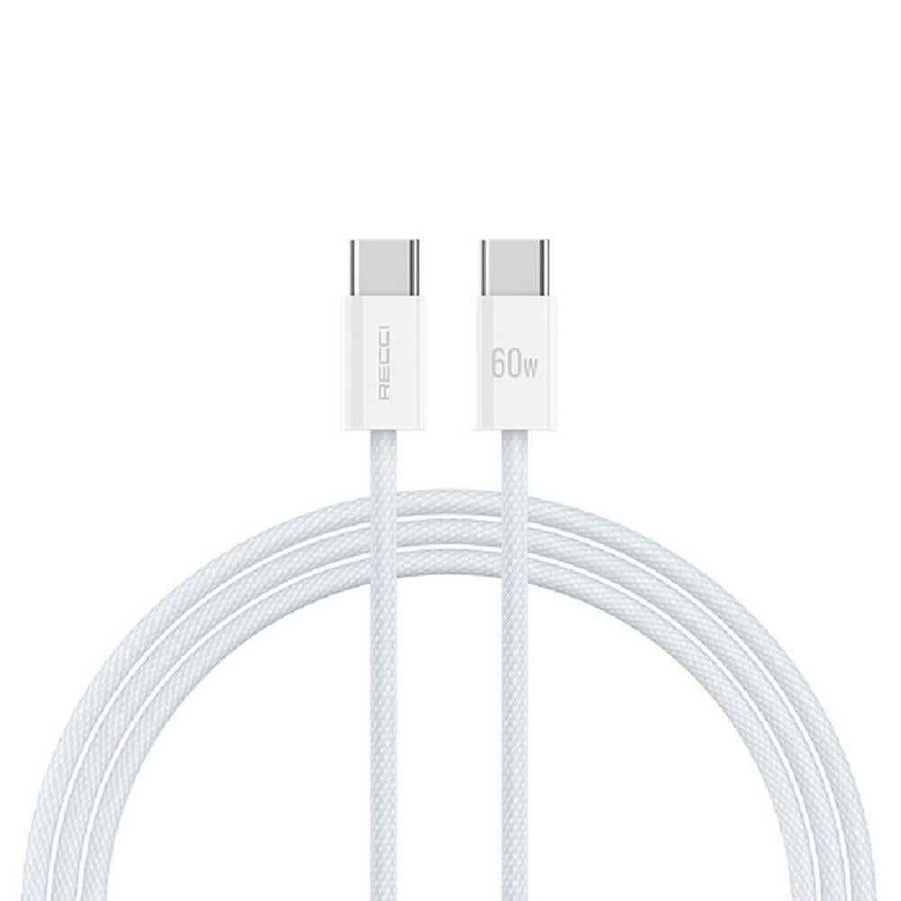 RECCİ RS15CC Nature Serisi 60W Hızlı Şarj Özellikli Type-C to Type-C PD Kablo 2metre