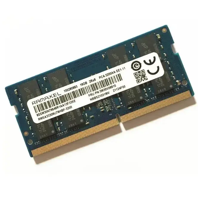 RAMAXEL 16GB DDR4 3200MHz 2Rx8 PC4-3200AA CL22 SODIMM Notebook Ram RMSA3330MJ78HBF-3200