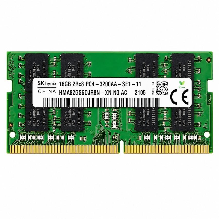 SK HYNİX 16GB DDR4 3200MHz 2Rx8 PC4-3200AA CL22 SODIMM Notebook Ram HMA82GS6DJR8N-XN