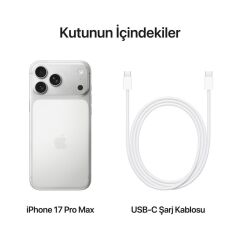 APPLE iPhone 17 Pro 512GB  Gümüş Cep Telefonu MG8K4TU/A (Apple TÜRKİYE Garantili)