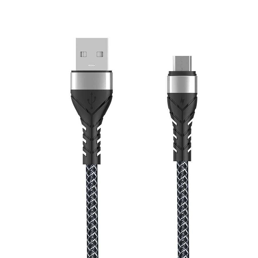 ZORE Bax Micro 2.4A USB Şarj Kablosu Siyah 1metre
