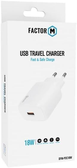 FACTOR-M DFM-PDC18W 18W USB Hızlı Şarj Adaptör Beyaz