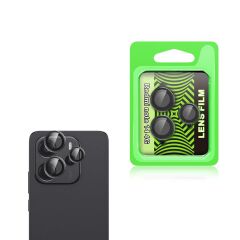 ZORE XİAOMİ Redmi Note 14 4G Siyah CL-07 Temperli Cam Kamera Lens Koruyucu