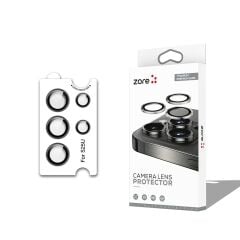 ZORE SAMSUNG Galaxy S25 Ultra Siyah CL-12 Premium Safir Parmak İzi Bırakmayan Anti-Reflective Kamera Lens Koruyucu