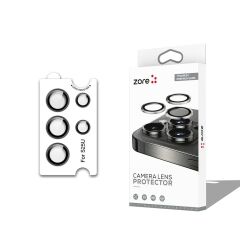ZORE SAMSUNG Galaxy S25 Ultra Siyah CL-12 Premium Safir Parmak İzi Bırakmayan Anti-Reflective Kamera Lens Koruyucu