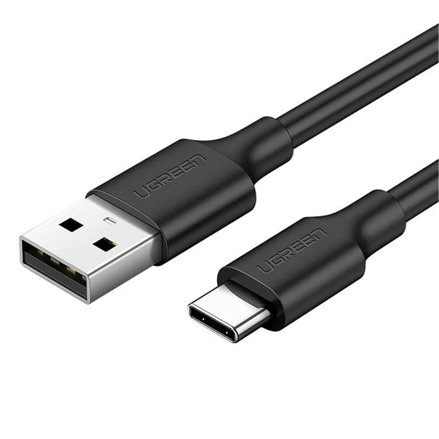 UGREEN 60118 US287 Qualcomm 3.0 USB-A to USB-C Hızlı Şarj Kablosu Siyah 2metre