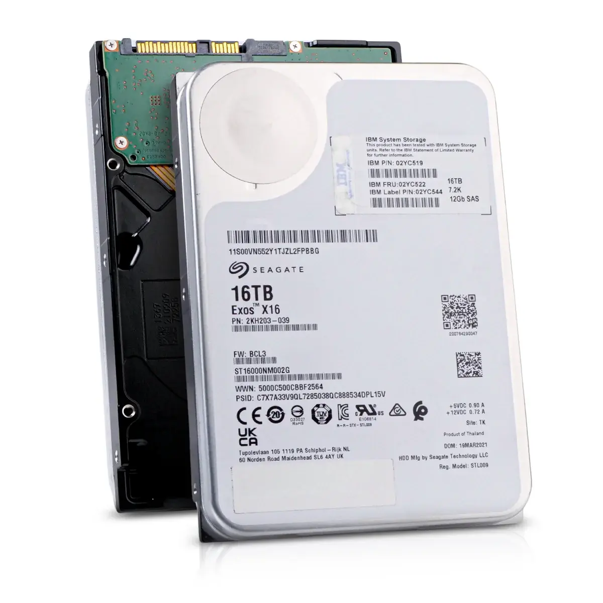 SEAGATE Exos X16 16TB 7.2K 12G SAS 3.5 inç Server Sunucu Harddisk ST16000NM002G 2KH203-003