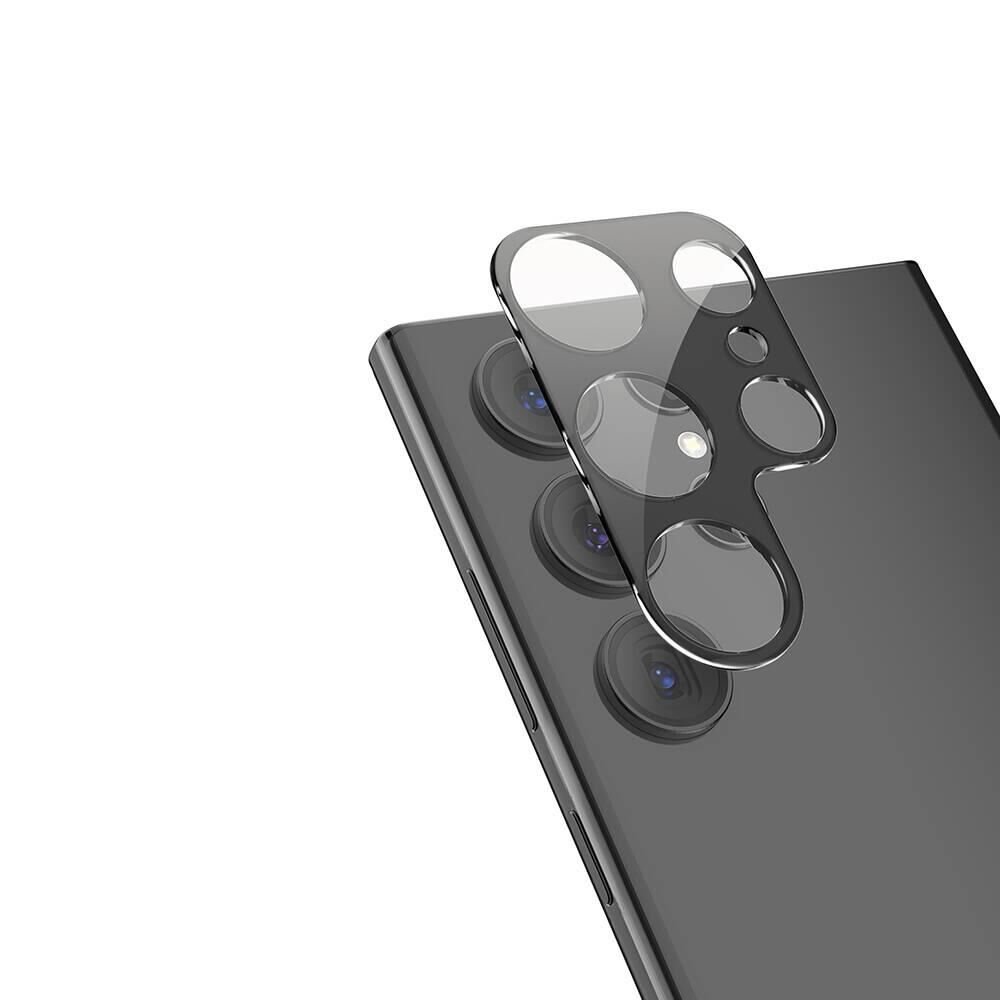 ZORE SAMSUNG Galaxy S24 Siyah 3D Kamera Camı Kamera Lens Koruyucu