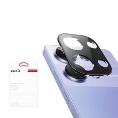 ZORE XİAOMİ Redmi Note 13 Pro 4G Siyah 3D Kamera Camı Kamera Lens Koruyucu