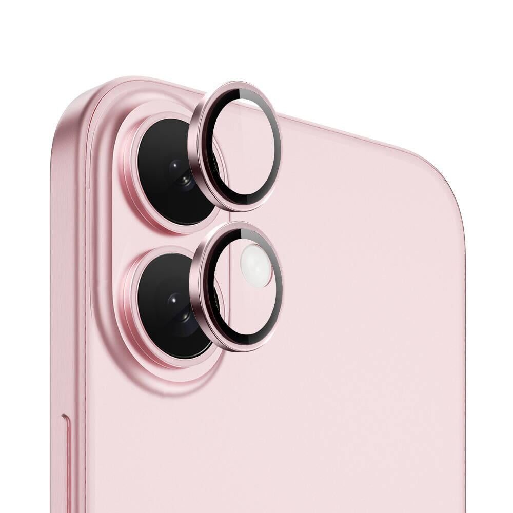 WİWU APPLE iPhone 16 16 Plus Pink LG-004 PVD Lens Guard Metal Kamera Lens Koruyucu
