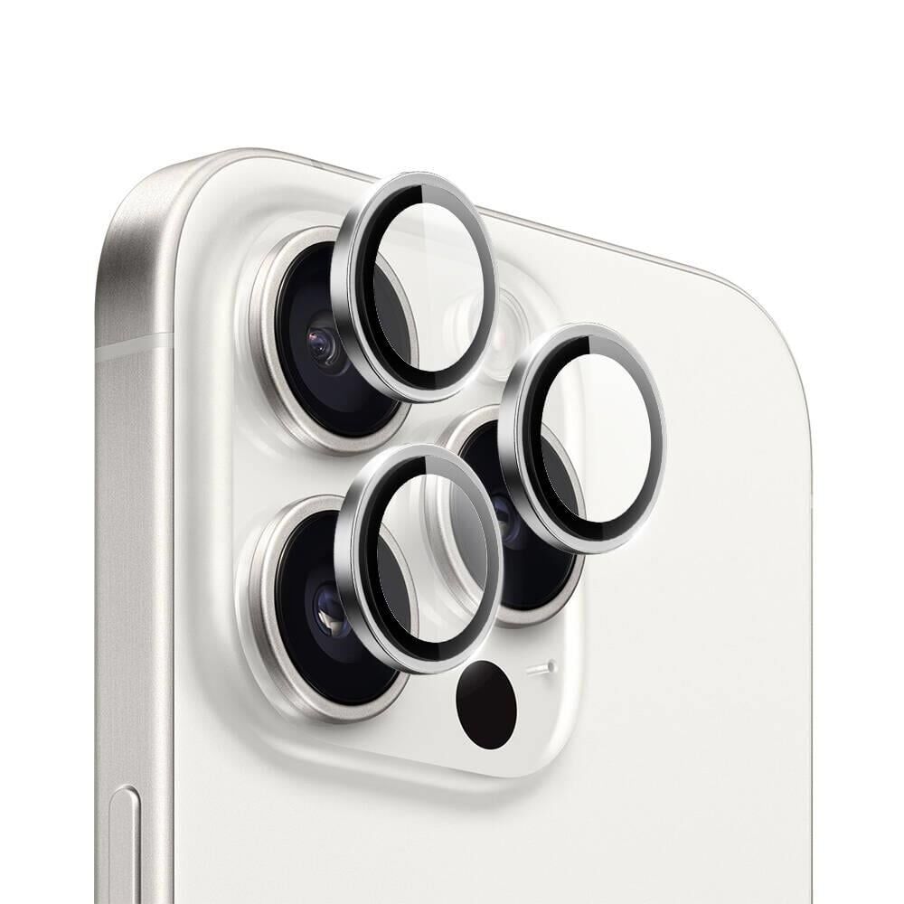 WİWU APPLE iPhone 16 Pro Max Silver LG-004 PVD Lens Guard Metal Kamera Lens Koruyucu