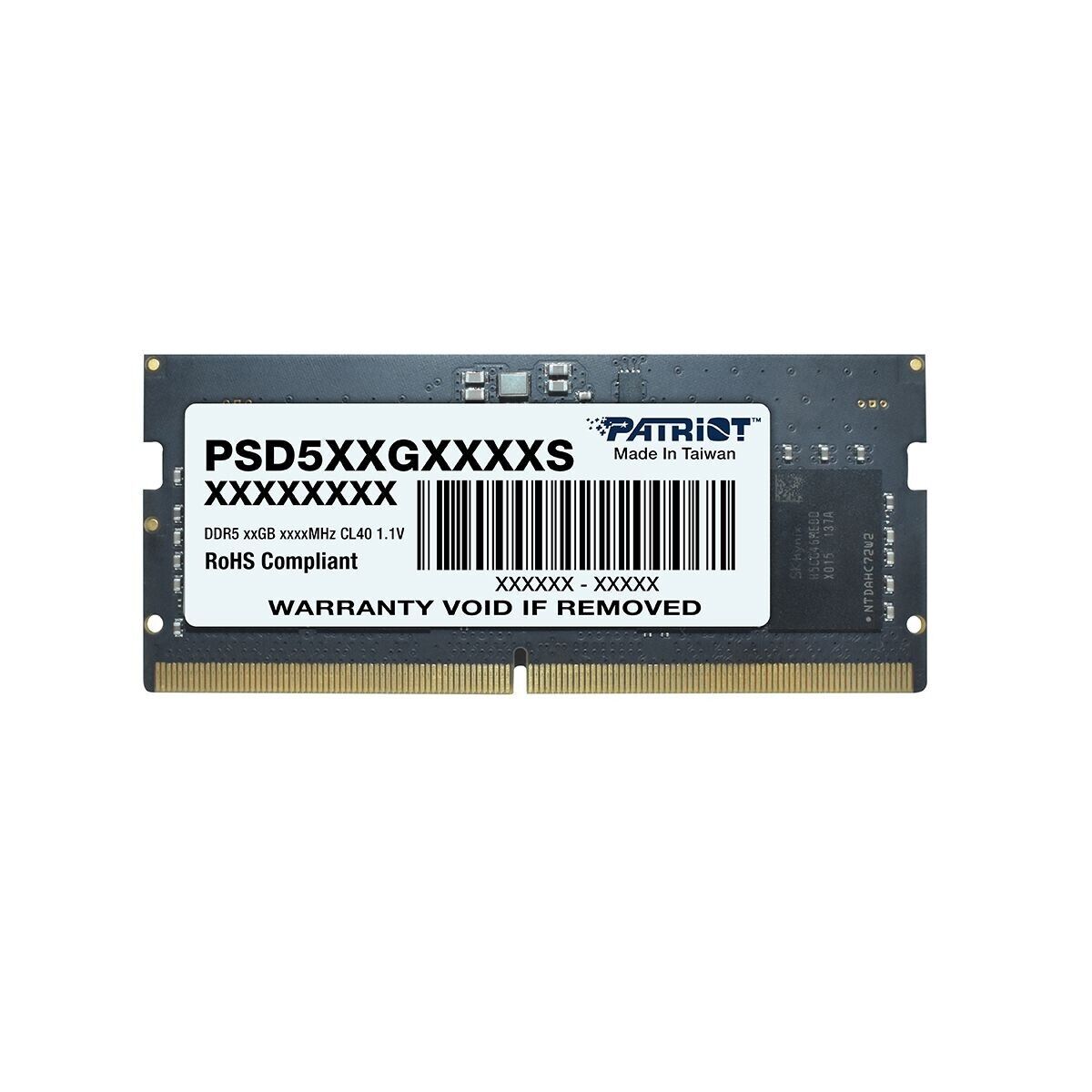 PATRİOT Signature Line 32GB DDR5 4800MHz 32GBx1 1.1V CL40 Notebook Ram 9DS00411-PSD532G48002S