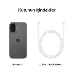 APPLE iPhone 17 512GB Siyah iOS Cep Telefonu MG6P4TU/A (Apple TÜRKİYE Garantili)