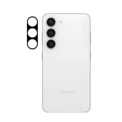 ZORE SAMSUNG Galaxy S23 Siyah 3D Kamera Camı Kamera Lens Koruyucu