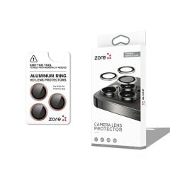 ZORE APPLE iPhone 16 Pro 16 Pro Max Bej Gold CL-12 Premium Safir Parmak İzi Bırakmayan Anti-Reflective Kamera Lens Koruyucu