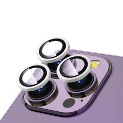 ZORE APPLE iPhone 15 Pro 15 Pro Max Midnight Blue CL-12 Premium Safir Parmak İzi Bırakmayan Anti-Reflective Kamera Lens Koruyucu - 2