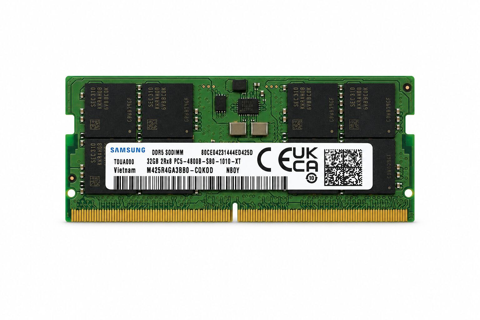 SAMSUNG 32GB DDR5 4800MHz CL46 SODIMM Notebook Ram M425R4GA3BB0-CQK0D