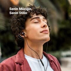 UGREEN 30638 EP103 Type-C USB-C Mikrofonlu Kulakiçi Kablolu Kulaklık Siyah