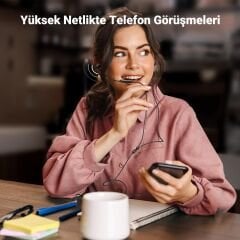 UGREEN 30638 EP103 Type-C USB-C Mikrofonlu Kulakiçi Kablolu Kulaklık Siyah