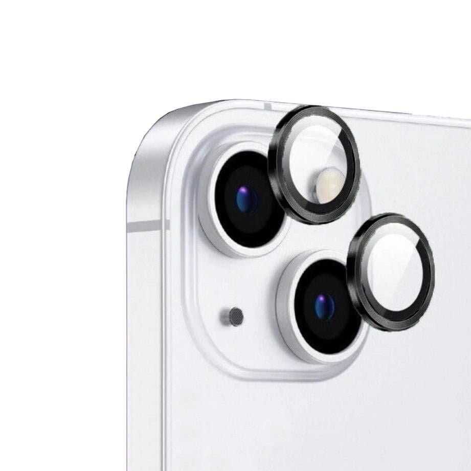 ZORE APPLE iPhone 14 14 Plus Siyah CL-12 Premium Safir Parmak İzi Bırakmayan Anti-Reflective Kamera Lens Koruyucu