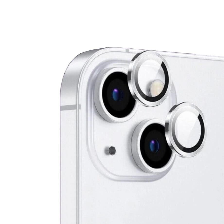 ZORE APPLE iPhone 13 13 Mini Gümüş CL-12 Premium Safir Parmak İzi Bırakmayan Anti-Reflective Kamera Lens Koruyucu