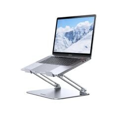 UGREEN 95187 LP966 Yükseklik ve Eğim Ayarlı 10-17.3 inç Uyumlu Katlanabilir Alüminyum Tablet ve Notebook Standı Gümüş - 2