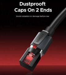 UGREEN 55194 NW323 CAT8 2000MHz 4K 8K 40GB/s Yüksek Ağ Hızı FRP Ethernet Kablosu 20metre