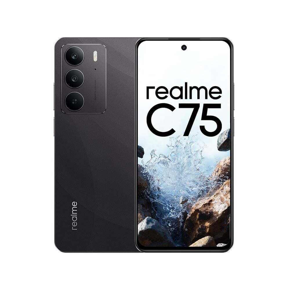 REALME C75 256GB + 8GB Ram Fırtına Karası (Siyah) Cep Telefonu RMX3941 (Realme TÜRKİYE Garantili)