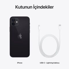 APPLE iPhone 12 64GB Siyah Cep Telefonu MGJ53TU/A (Apple TÜRKİYE Garantili)