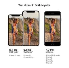 APPLE iPhone 12 64GB Siyah Cep Telefonu MGJ53TU/A (Apple TÜRKİYE Garantili)