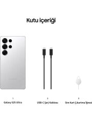 SAMSUNG Galaxy S25 Ultra 512GB + 12GB Ram Titanyum Gümüş Cep Telefonu (SM-S938B/DS) (Samsung TÜRKİYE Garantili) - 2