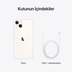APPLE iPhone 13 128GB Beyaz Yıldız Işığı Cep Telefonu MLPG3TU/A (Apple TÜRKİYE Garantili)