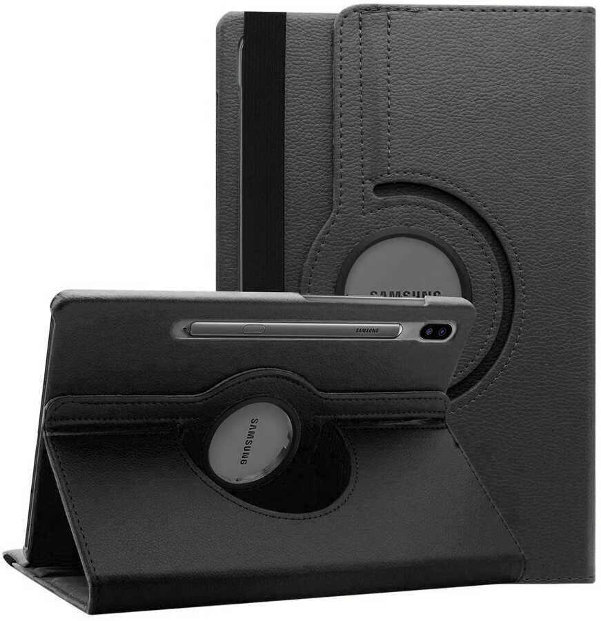 ZORE SAMSUNG Galaxy Tab S7 FE 12.4'' SM-T733 Siyah 360 Dönebilen Tablet Kılıfı