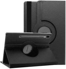 ZORE SAMSUNG Galaxy Tab S7 FE 12.4'' SM-T733 Siyah 360 Dönebilen Tablet Kılıfı