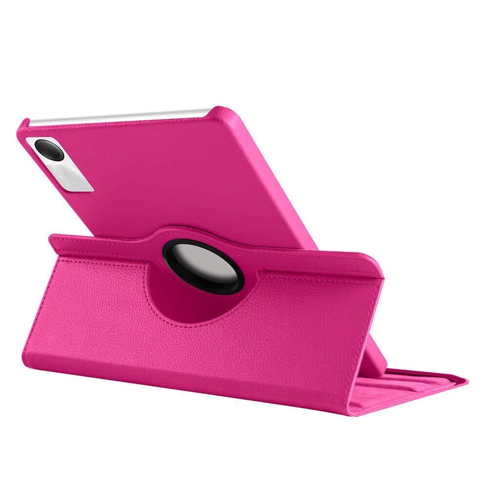ZORE XİAOMİ Redmi Pad SE 11'' Koyu Pembe 360 Derece Dönebilen Standlı Tablet Kılıfı