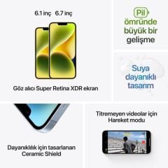 APPLE iPhone 14 Plus 128GB Kırmızı Cep Telefonu MQ513TU/A (Apple TÜRKİYE Garantili)