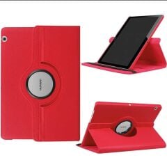 ZORE HUAWEİ MediaPad T3 10'' Kırmızı 360 Derece Dönebilen Standlı Tablet Kılıfı