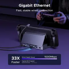 UGREEN 75126 CM800 6 in 1 USB-C to 2xUSB-A 3.0 5Gbps HDMI 2.1 4K 120Hz 1GbE Gigabit Ethernet USB-C PD 100W Şarj Desteği Katlanabilir Stand Çok Fonksiyonlu Bağlantı İstasyonu