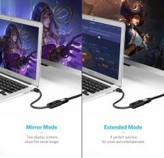 UGREEN 10461 MD112 Mini DisplayPort to HDMI Full HD 1080p 60Hz Görüntü ve Ses Dönüştürücü Adaptör