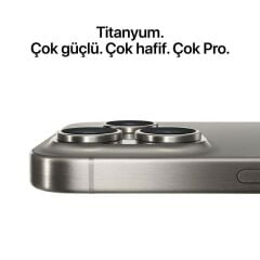 APPLE iPhone 15 Pro 256GB Natural Titanium Cep Telefonu MTV53TU/A (Apple TÜRKİYE Garantili)
