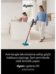 DYSON Cyclone V10 Submarine™ Islak ve Kuru Temizleme Özellikli Kablosuz Şarjlı Dikey Süpürge (Dyson TÜRKİYE Garantili) - 2