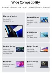 UGREEN 90798 LP664 600D Şık ve Zarif Tasarım Oxford Kumaş 15.6'' Notebook Sırt Çantası B02 Koyu Gri