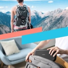 UGREEN 50974 LP174 Elde Taşınabilir Oyun Konsolu Kılıf Saklama Çantası Siyah