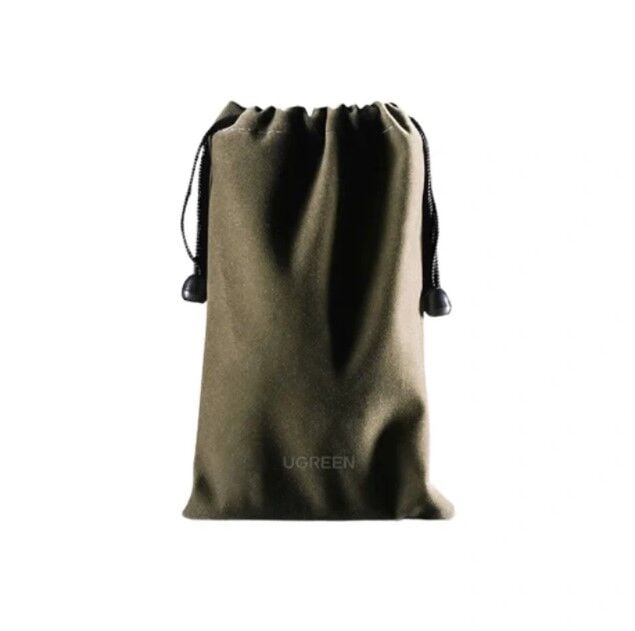 UGREEN 20319 LP101 Çok Yönlü Kullanım L19xW12 (cm) Kadife Saklama Çantası Amber Kahverengi