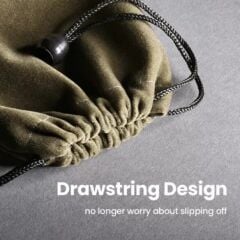 UGREEN 20319 LP101 Çok Yönlü Kullanım L19xW12 (cm) Kadife Saklama Çantası Amber Kahverengi