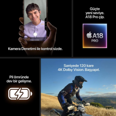 APPLE iPhone 16 Pro 512GB Siyah Titanium Cep Telefonu MYNM3TU/A (Apple TÜRKİYE Garantili)