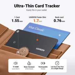 UGREEN 45298 CM817 IP68 Smart Finder FineTrack Slim Akıllı Konum Belirleyici