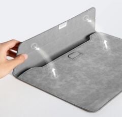 UGREEN 20432 LP407 Ayarlanabilir Braket Üstün Yapı Su Geçirmez ve Tam Koruma 14'' Notebook Kılıfı Gri